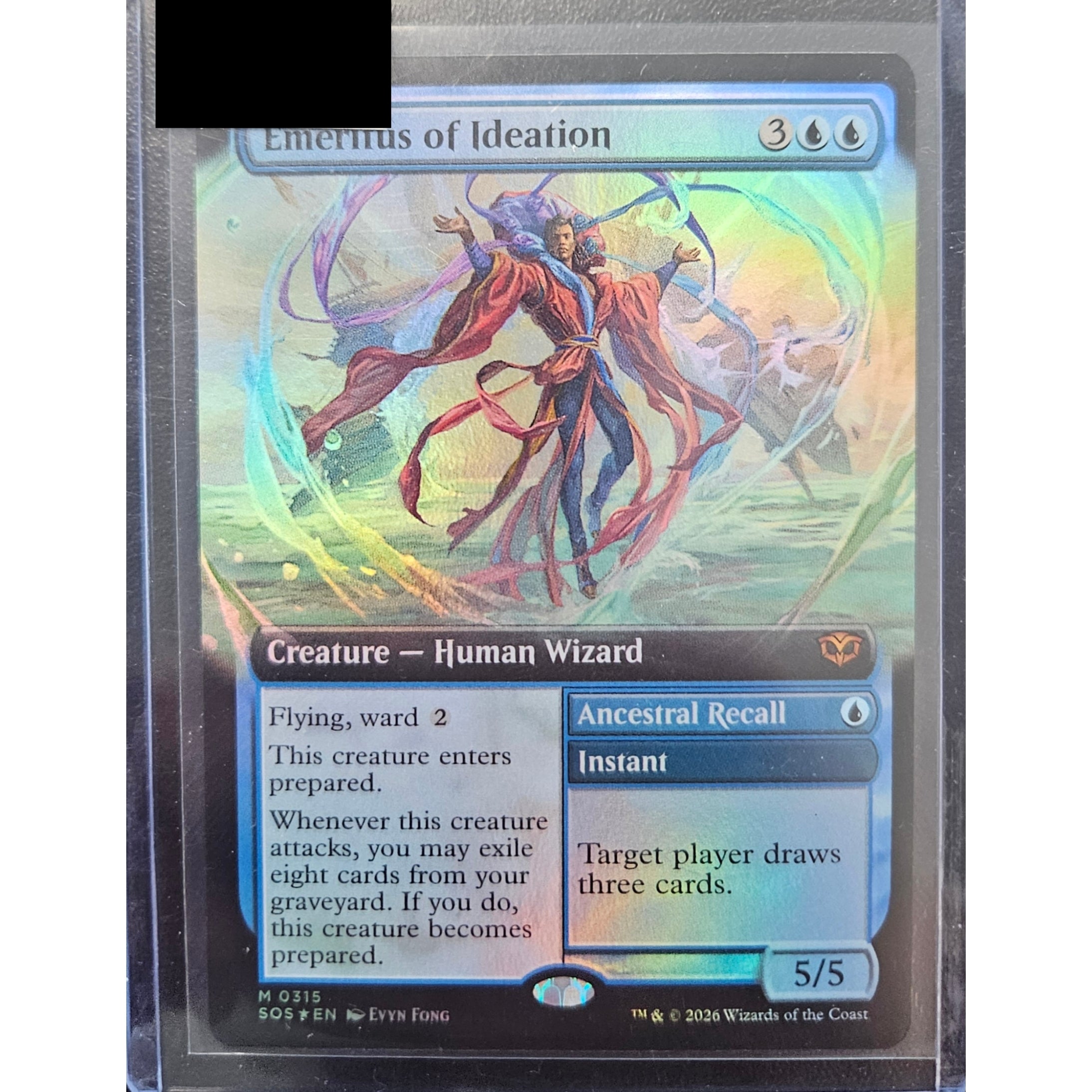 Emeritus Of Ideation SOS Borderless Foil | Trading Card Hub